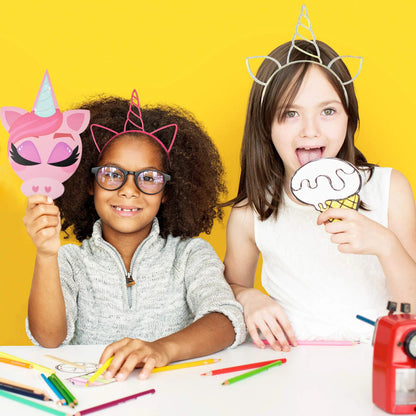 16 Unicorn Headband Valentines Cards for Kids Classroom Exchange