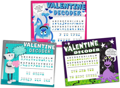36 Valentine's Day Gift Cards with Decoding Games