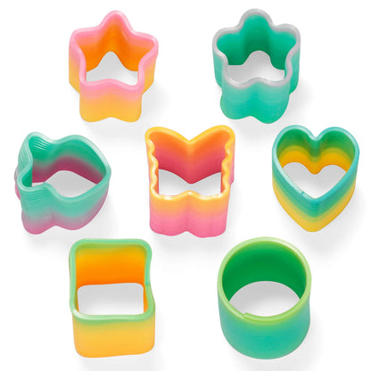 28-Piece Rainbow Spring Hearts Set with Valentine's Day Cards for Kids Classroom Exchange Gifts