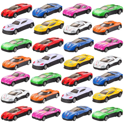 28 Prefilled Hearts with Die-Cast Cars and Valentine's Day Cards for Kids - Classroom Exchange Gifts