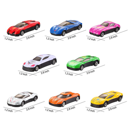 28 Prefilled Hearts with Die-Cast Cars and Valentine's Day Cards for Kids - Classroom Exchange Gifts