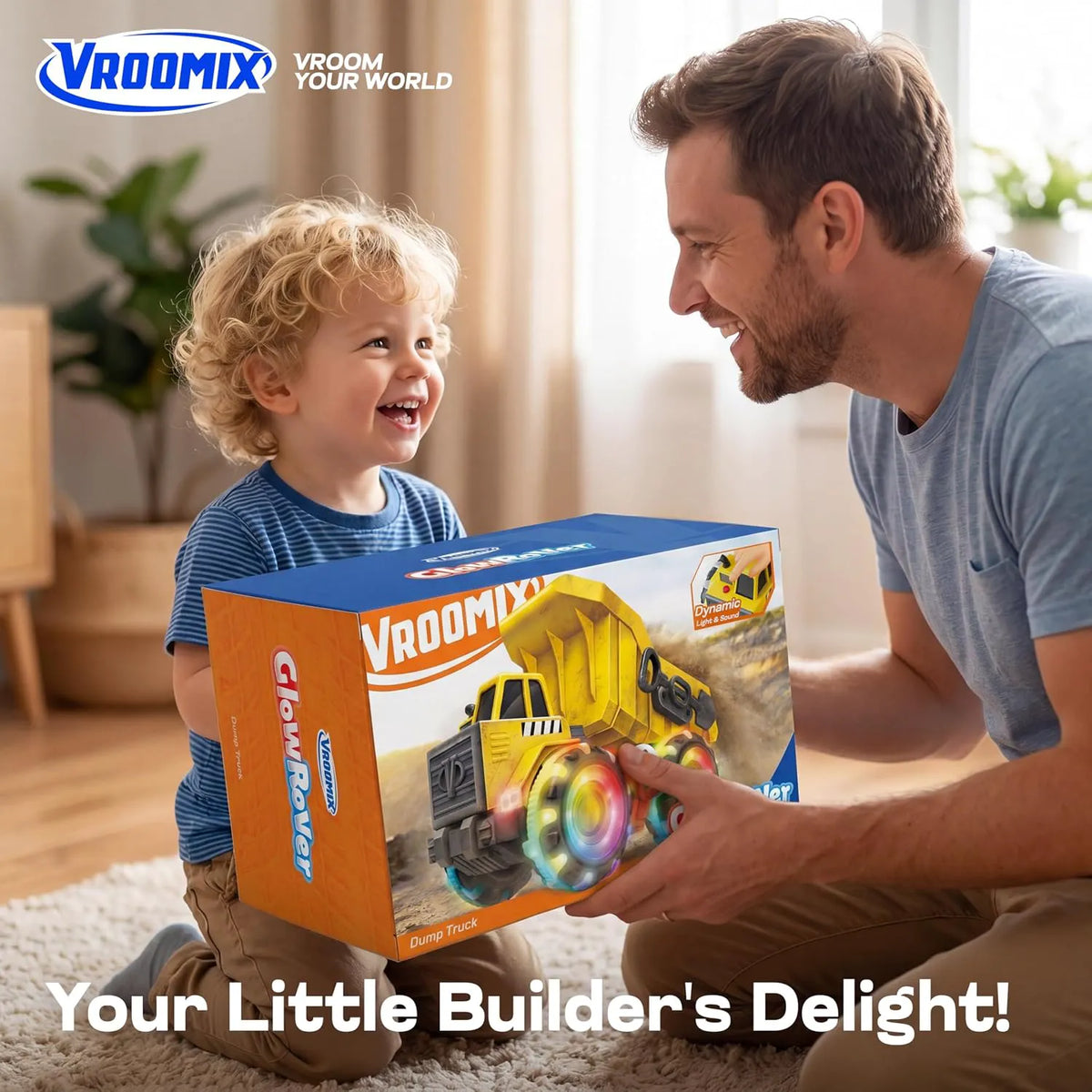Vroomix Heavy-Duty Dump Truck Toy for Indoor & Beach Play