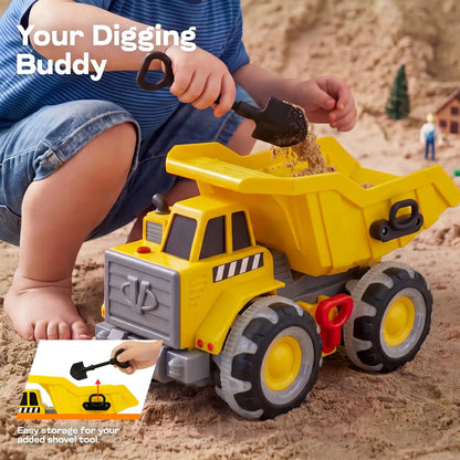 Vroomix Heavy-Duty Dump Truck Toy for Indoor & Beach Play