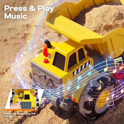 Vroomix Heavy-Duty Dump Truck Toy for Indoor & Beach Play