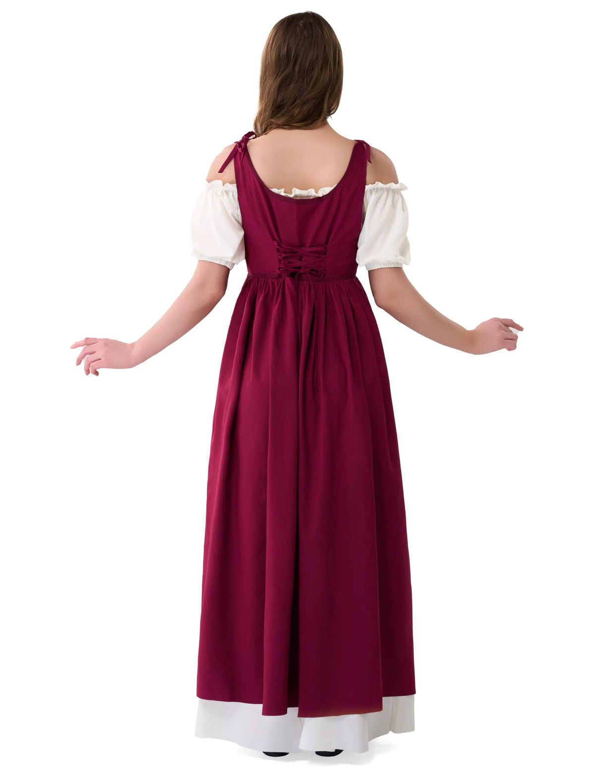 Women's Medieval Renaissance Peasant Maxi Dress for Halloween