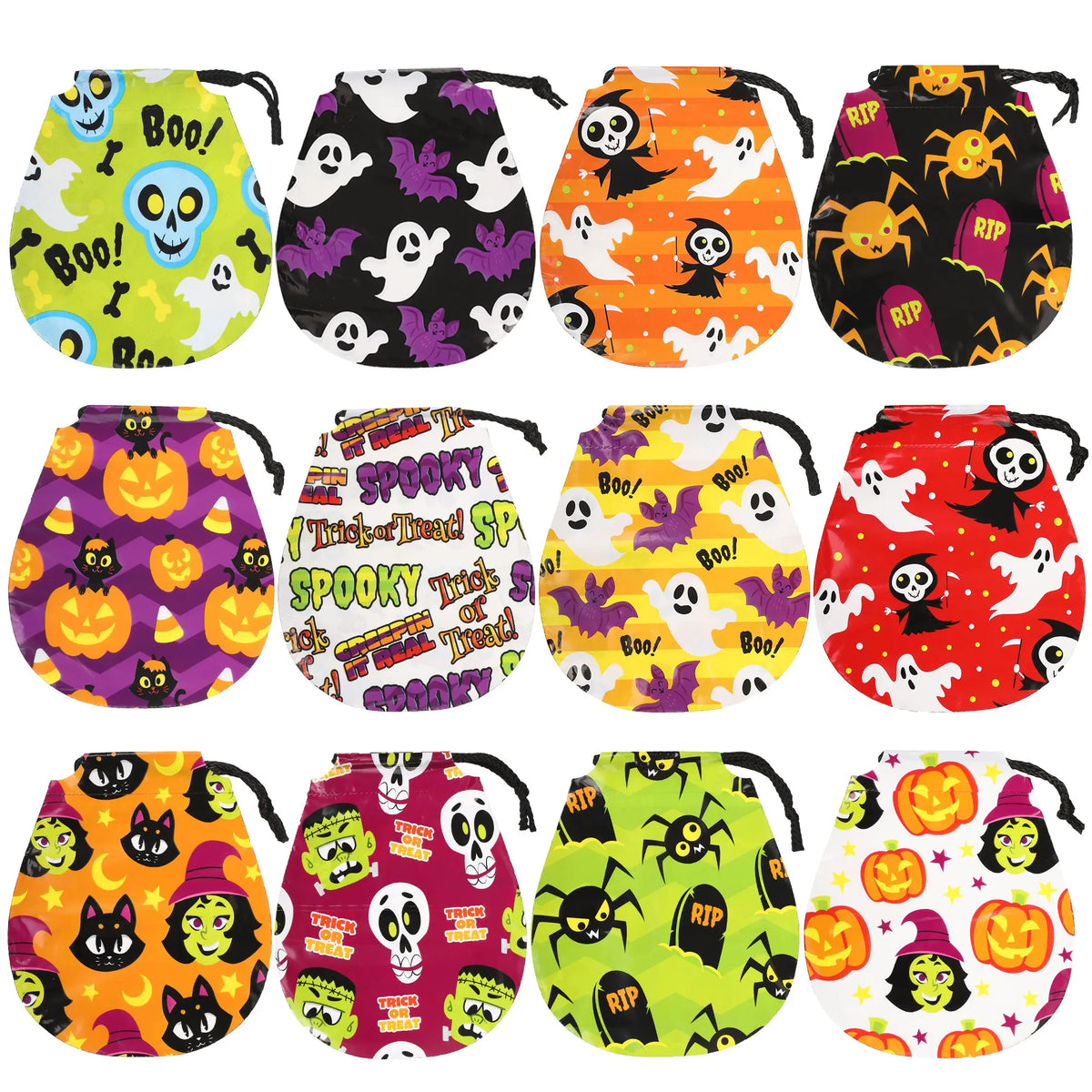 Drawstring Goody Treat Bags, 60 Pack