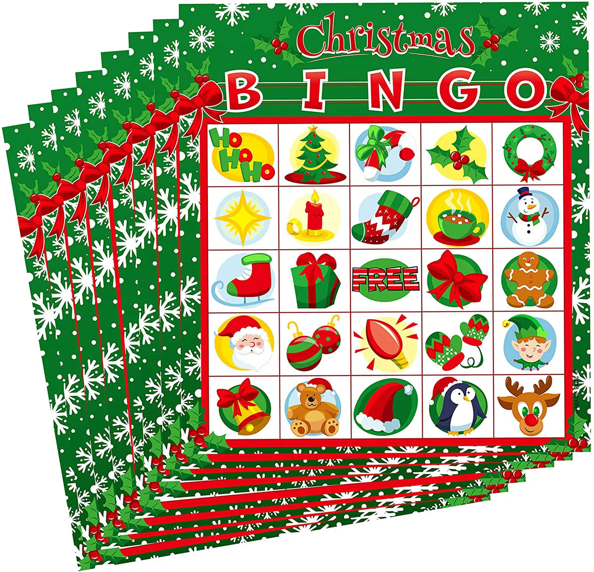 Christmas Bingo Cards for Kids