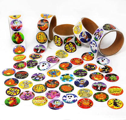 600 Pcs Halloween Roll Stickers