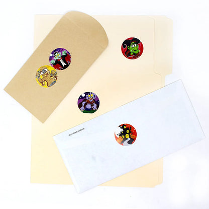 600 Pcs Halloween Roll Stickers
