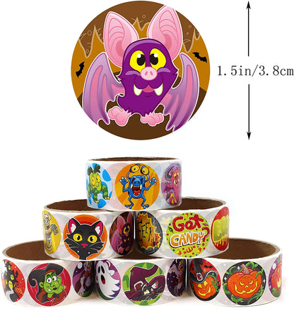600 Pcs Halloween Roll Stickers