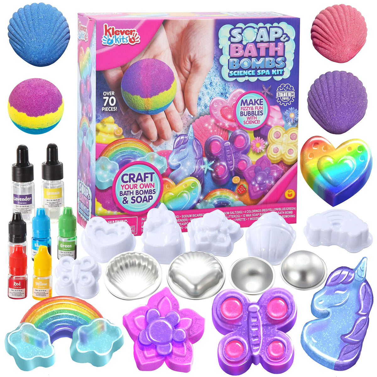 KLEVER KITS DIY Bath Bomb and Soap Kit