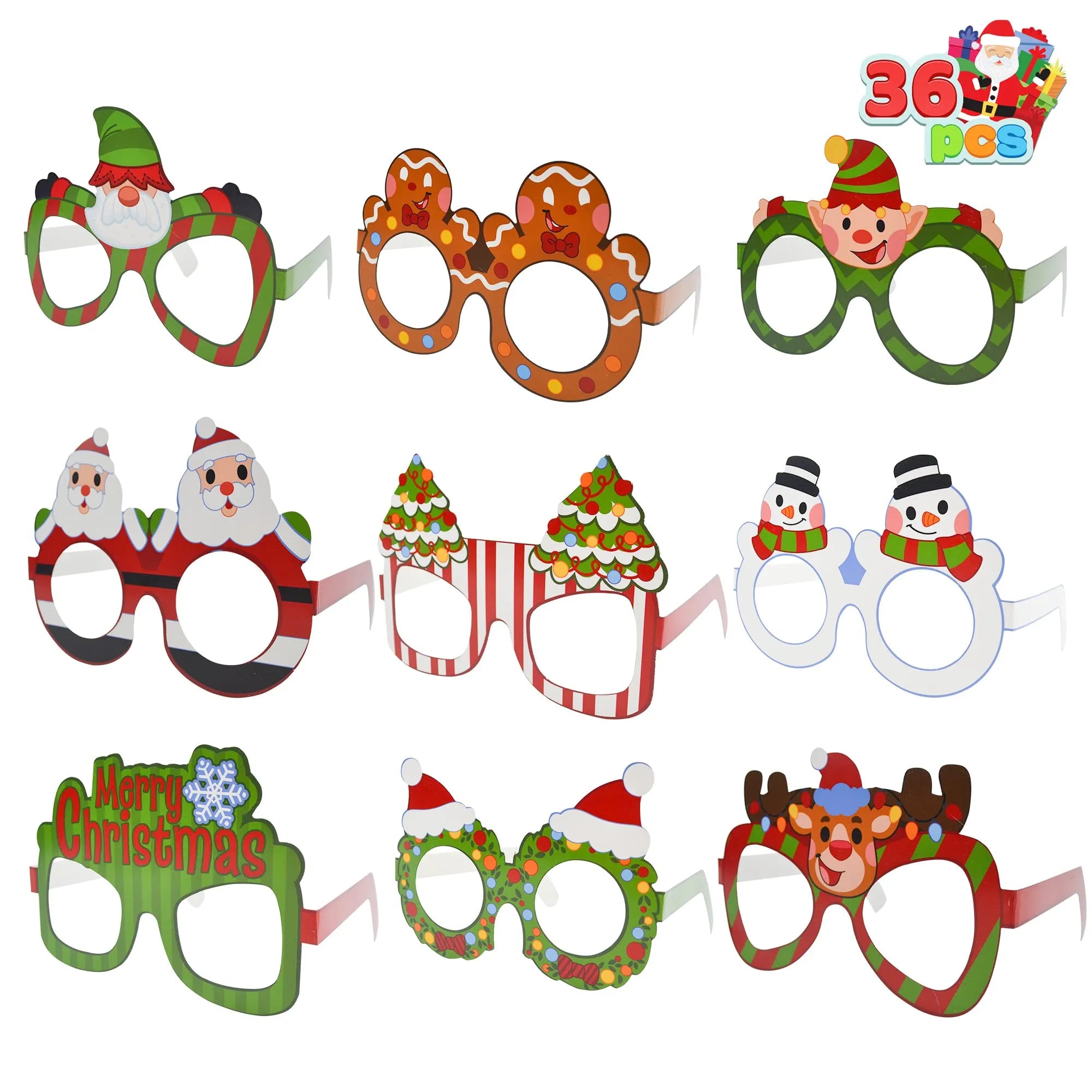 Christmas Glass Frames Party Favors (36 Pack)
