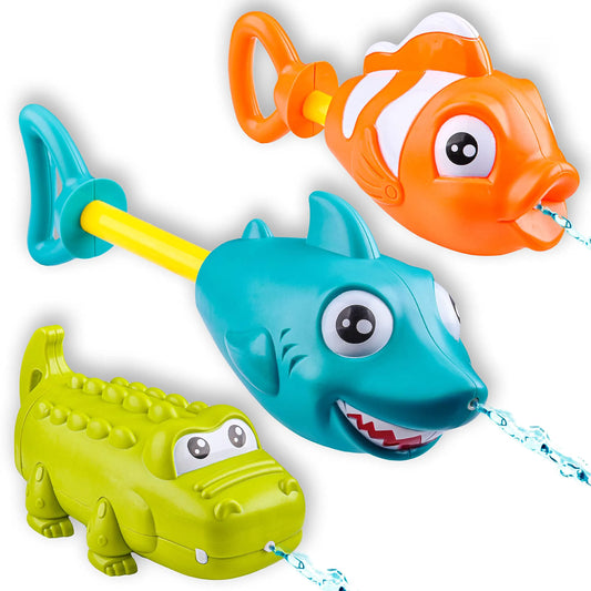 3-Pack Water Animal Character Water Soakers