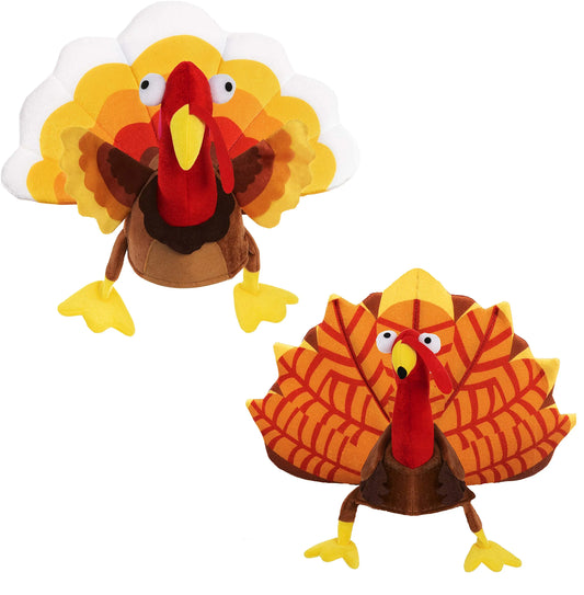 2 Pack Silly Turkey Sitting Hats