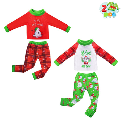 Christmas Sweaters Santa & Elf Ugly Sweater 2-Pack