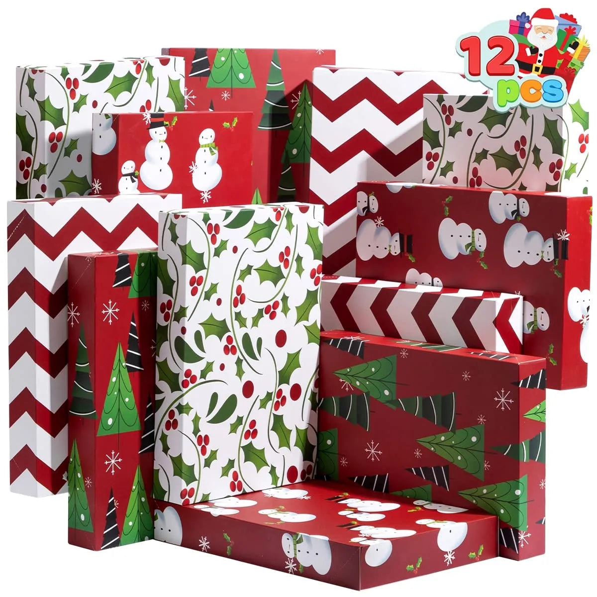 Wrap Shirt Boxes with Lid and Base, 12 Pack