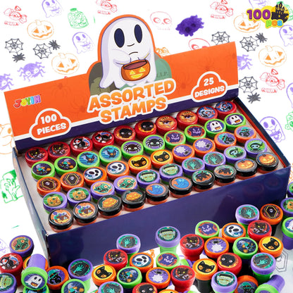 100-Pack Halloween Assorted Stampers