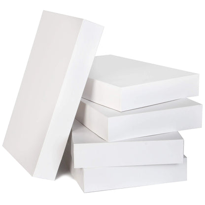 12 White Cardboard Gift Boxes