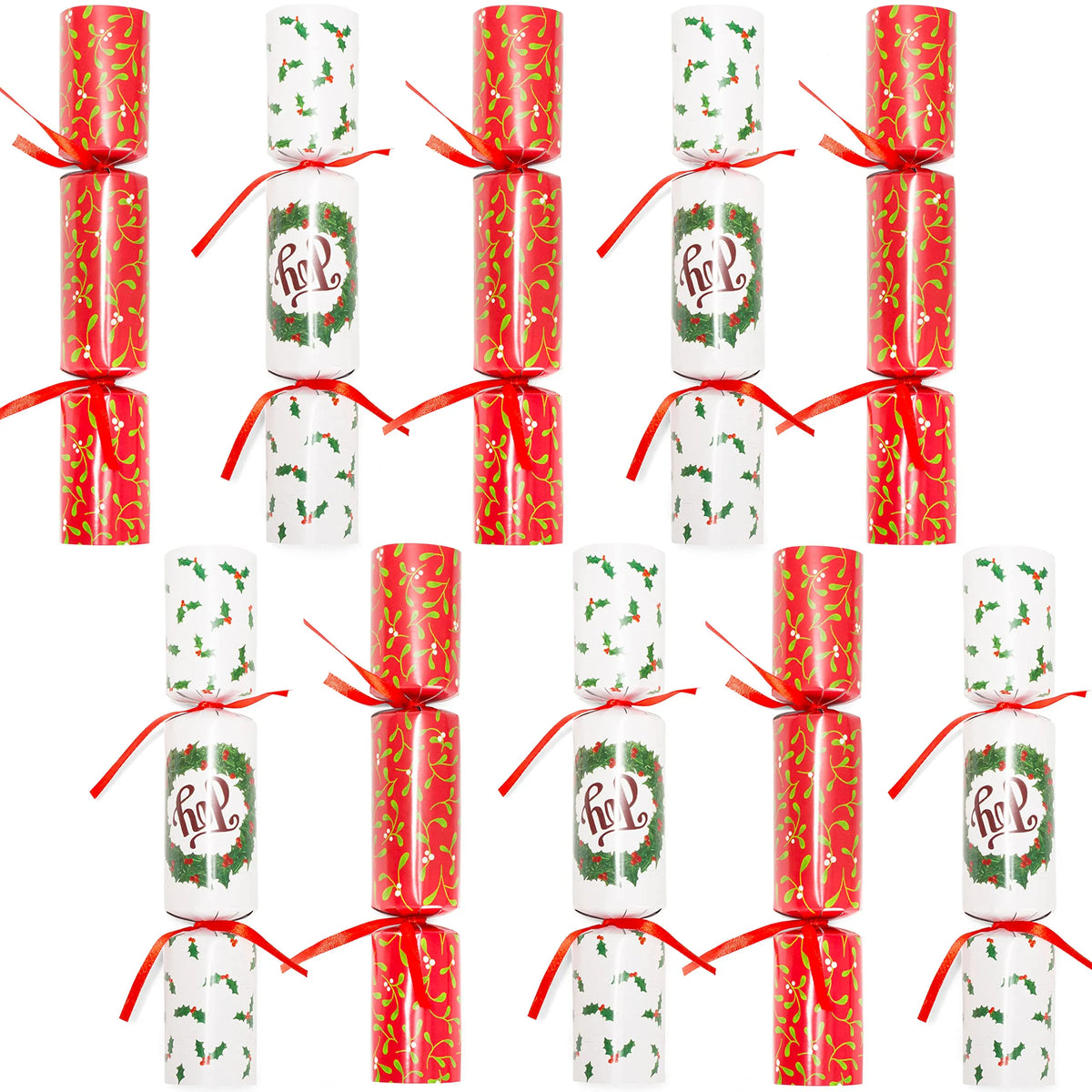Christmas No Snap Party Push Bubbles, 10 Pack
