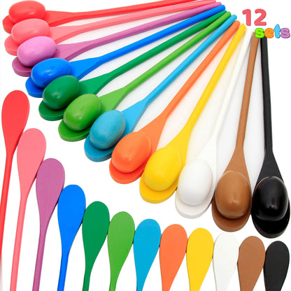 Spoon Race Game, 12-Piece Set