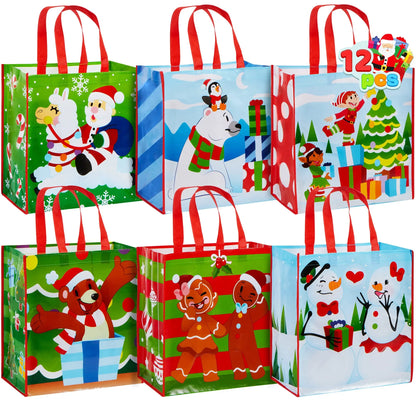Tote Bags, 6 Designs, 12 Pieces