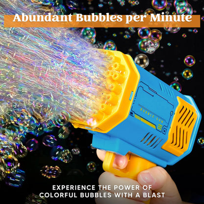Sloosh 2-Pack Bubble Machine - Bazooka Rocket Bubble Gun Toy for Kids Ages 4-8, Adults, Party Favors, Summer, Wedding, Easter