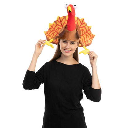 2 Pack Silly Turkey Sitting Hats
