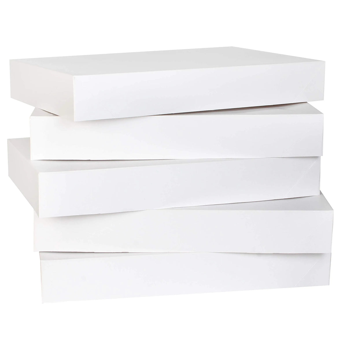 12 White Cardboard Gift Boxes