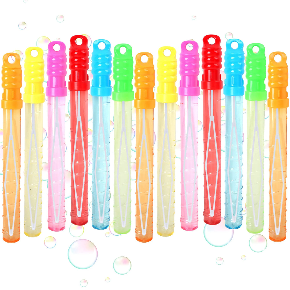 6-Color Bubble Wands, 24 Pack