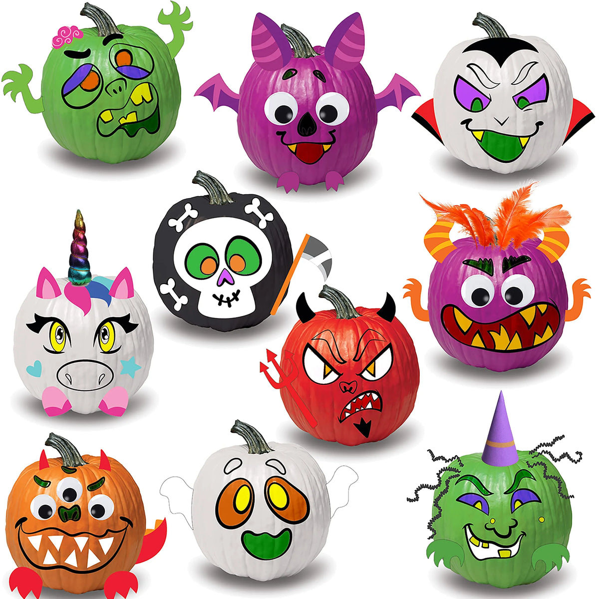KLEVER KITS 3D Pumpkin Decoration Set