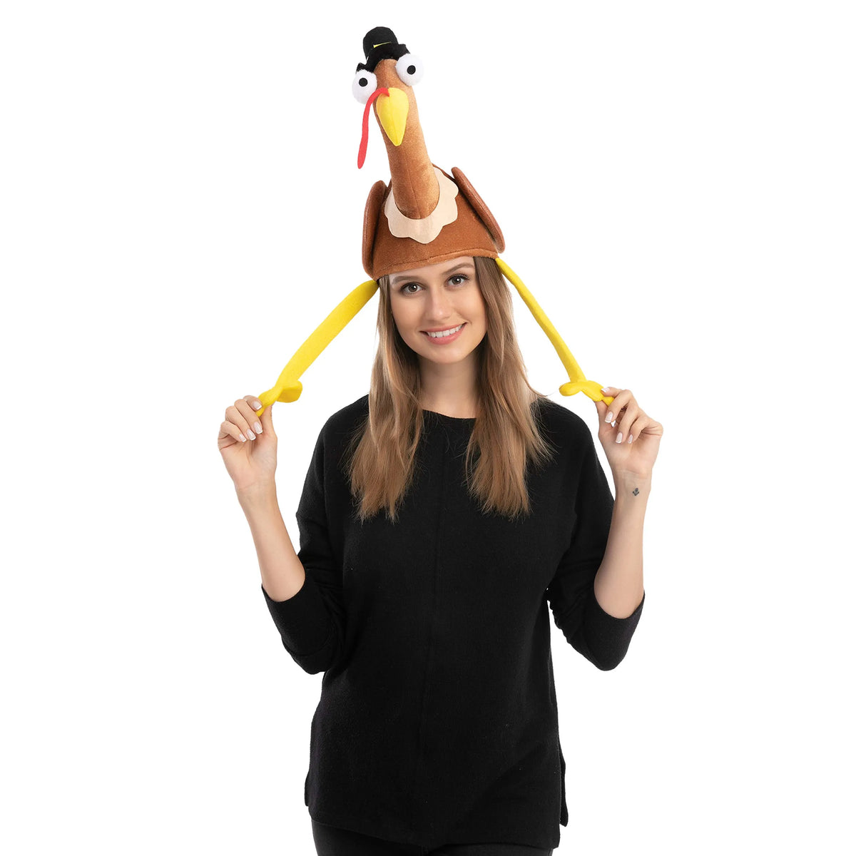 2-Pack Turkey Gobbler Hats for Thanksgiving