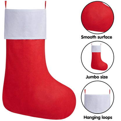 54-Inch Jumbo Christmas Stocking Decoration