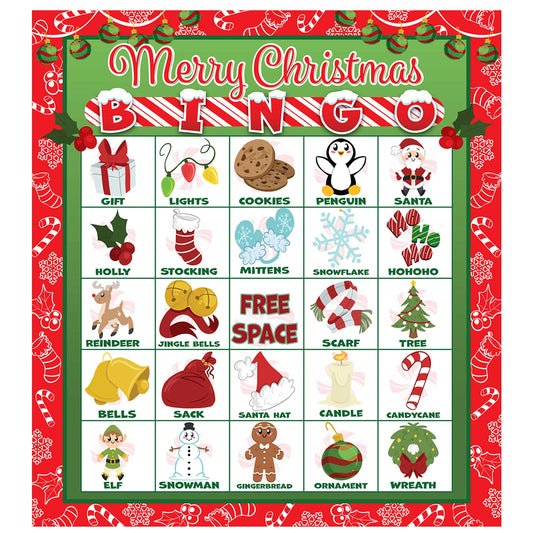 Christmas Bingo (Red) - 28 Pcs