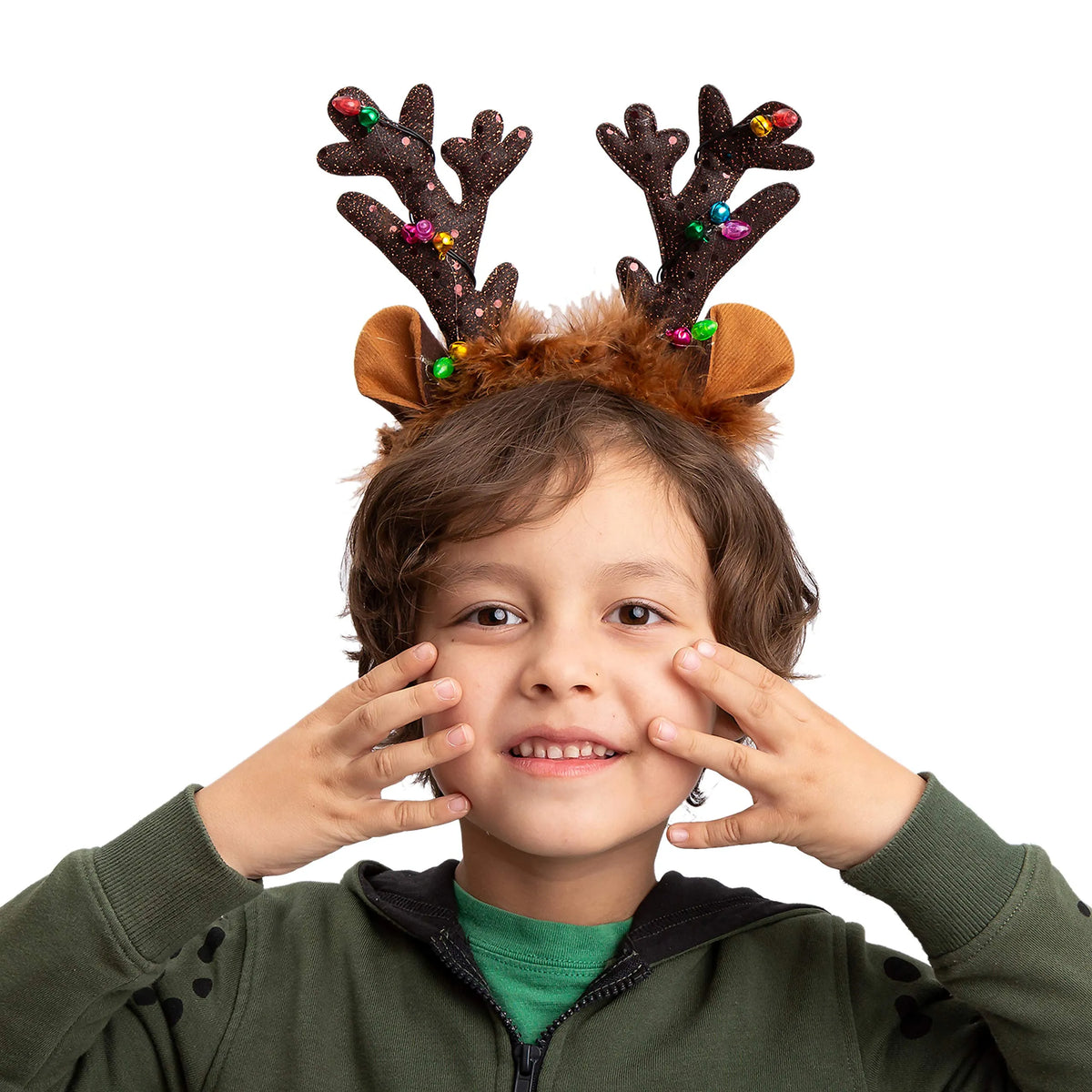 Christmas Light-Up Reindeer Headband (4 Pack)
