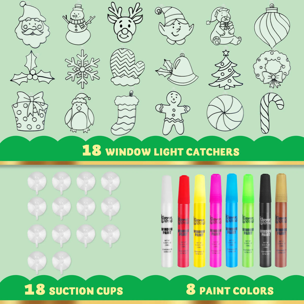 Klever Kits Christmas Window Craft