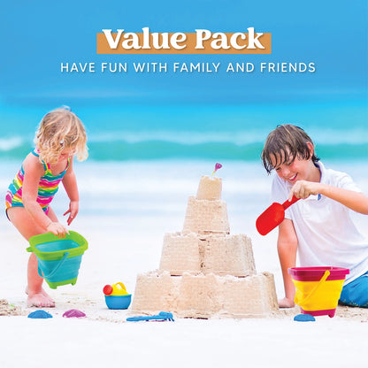 SLOOSH Foldable Sandbox Buckets (3 Pack)