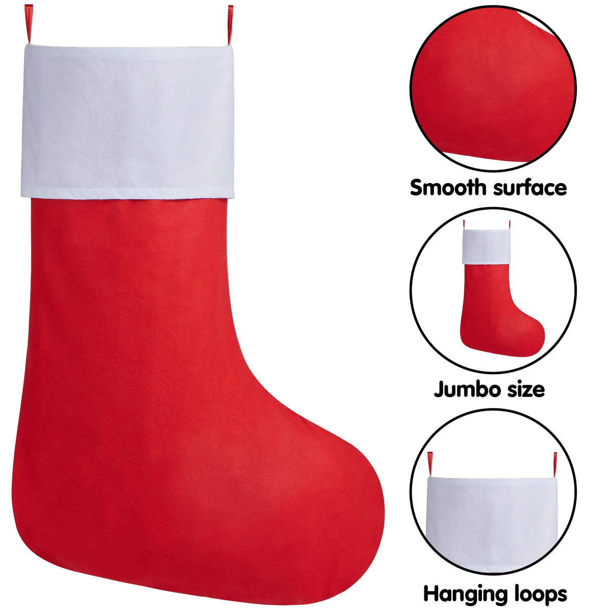 54-Inch Jumbo Christmas Stocking Decoration