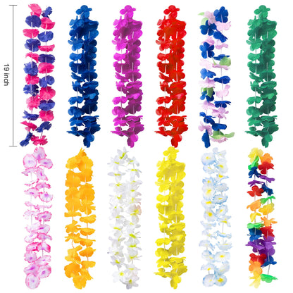 Luau Leis with Glasses, 24 Pack