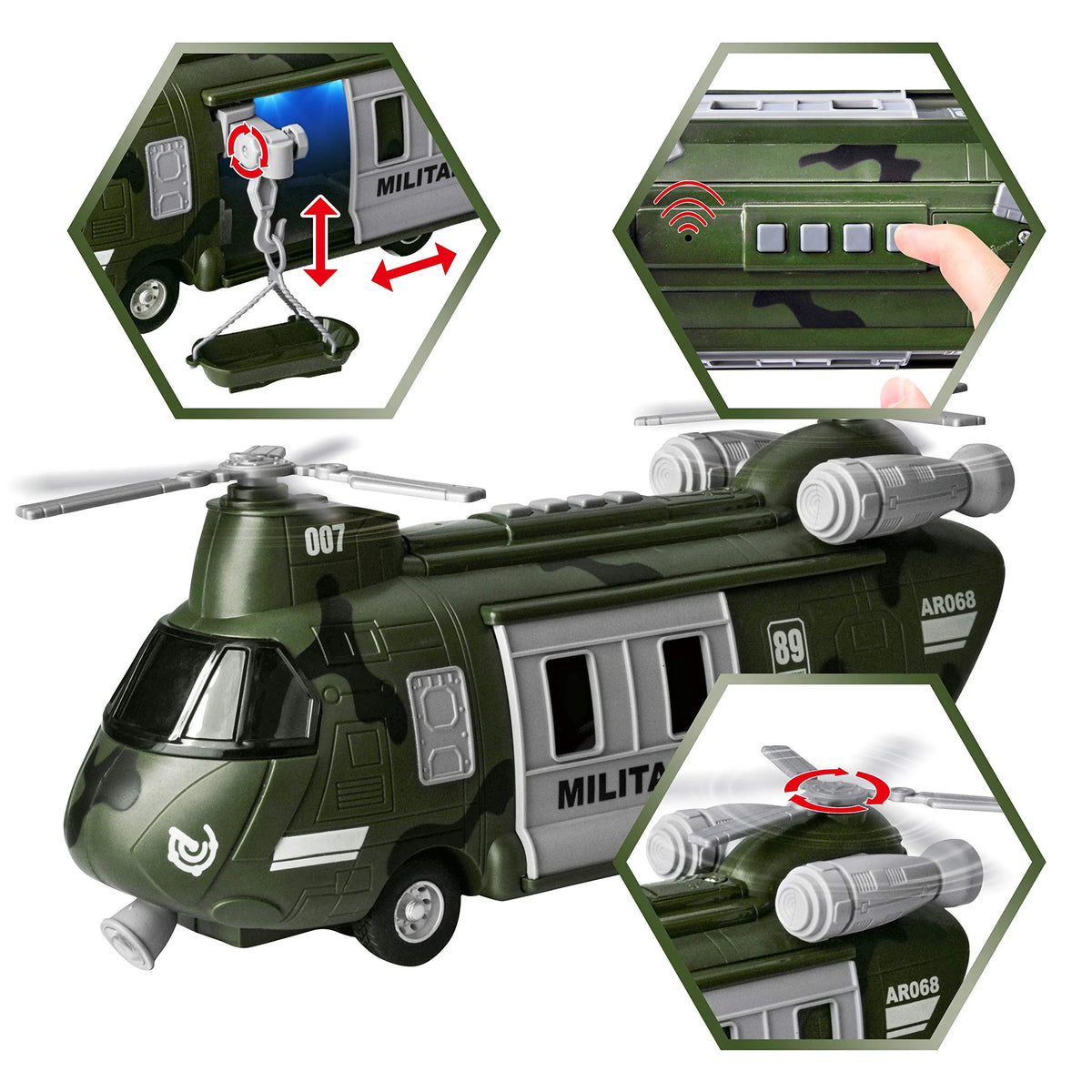 Friction Powered Helicopter Transport