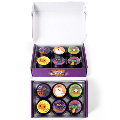 Halloween Witch Cauldron Bath Bombs (6 Pack) with Mochi Squishy