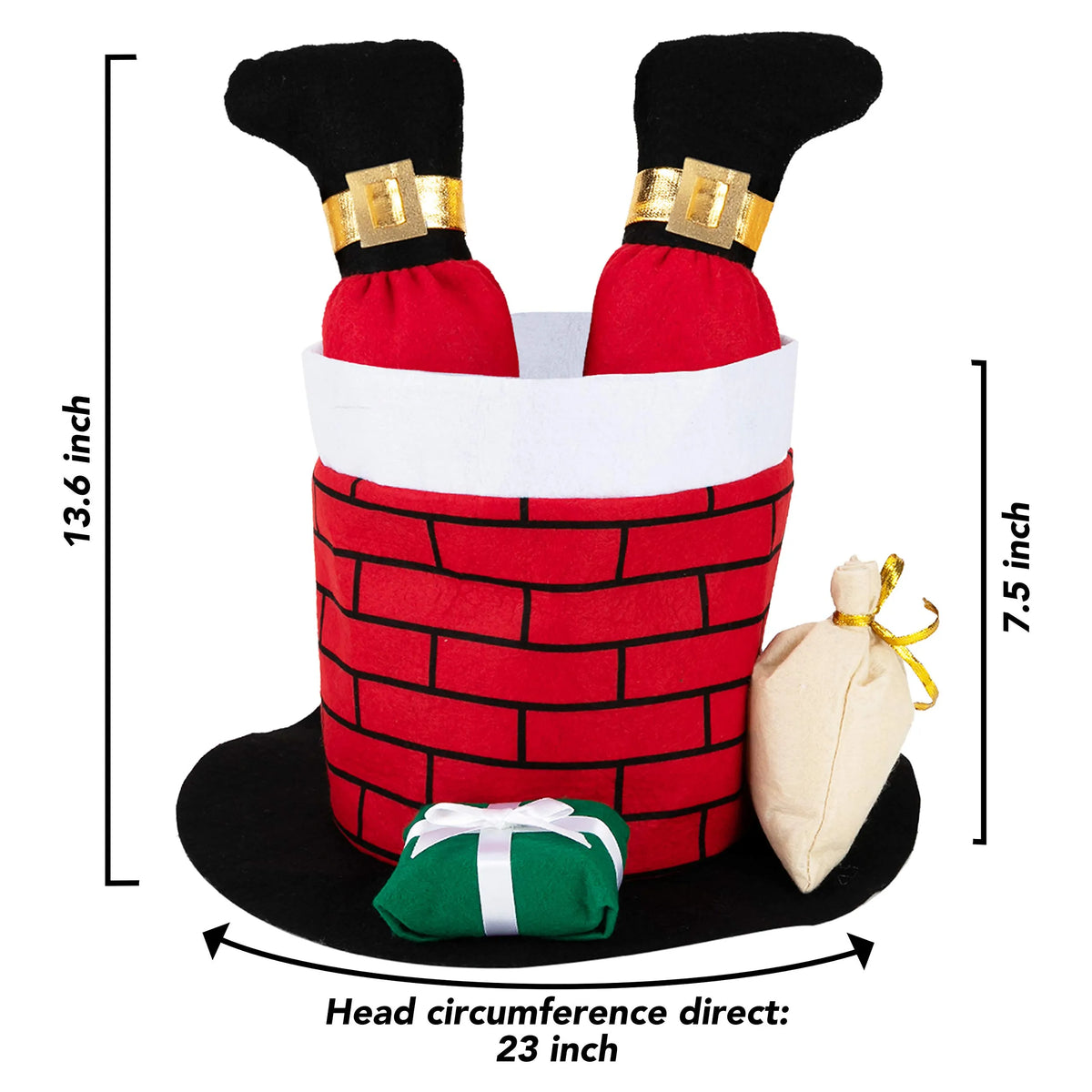 Santa Chimney Christmas Hat