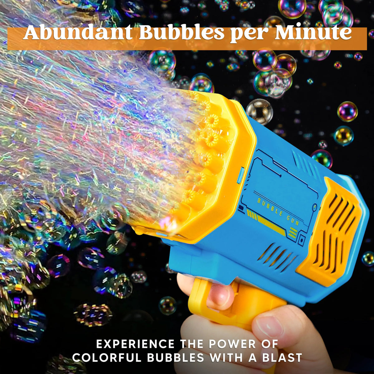 Sloosh 2-Pack Bubble Machine - Bazooka Rocket Bubble Gun Toy for Kids Ages 4-8, Adults, Party Favors, Summer, Wedding, Easter