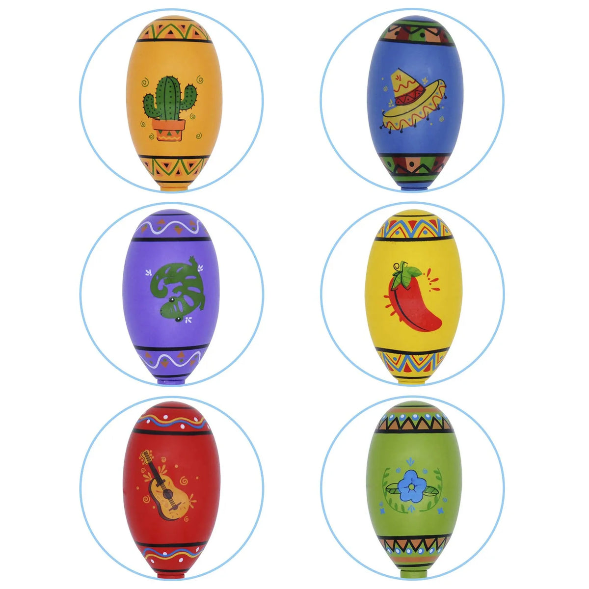 Mini Wooden Maracas (12-Pack)