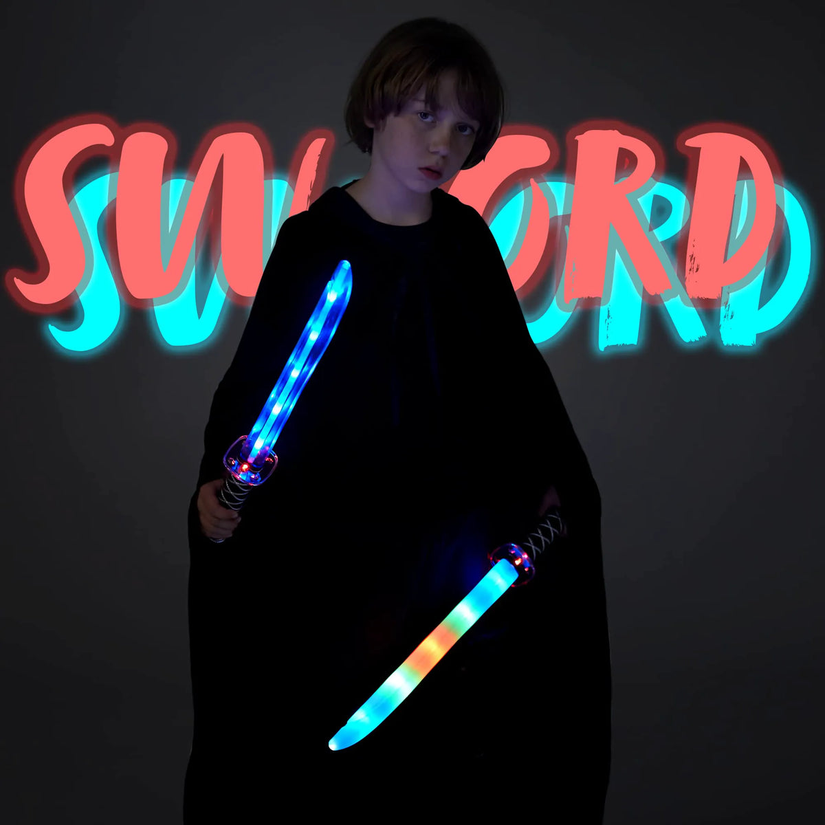 JOYIN Ninja LED Pretend Play Swords (2 Pack)