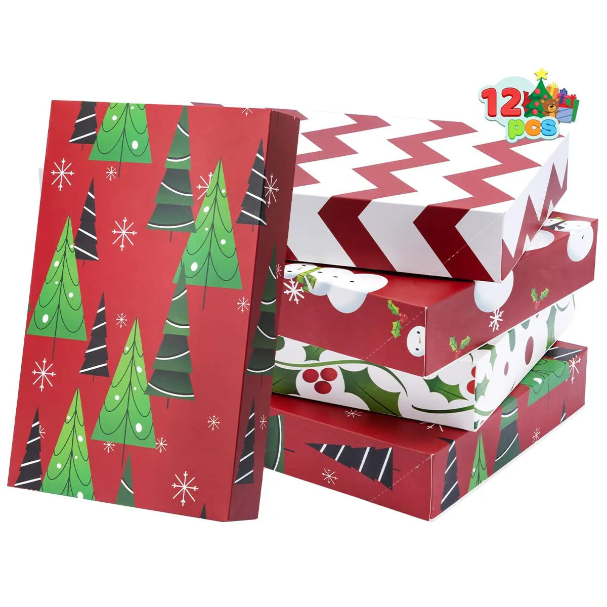 Wrap Shirt Boxes with Lid and Base, 12 Pack