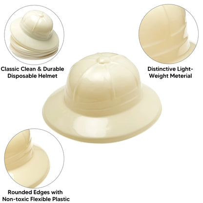 Jungle Animals Explorer Party Hats, 24 Pack