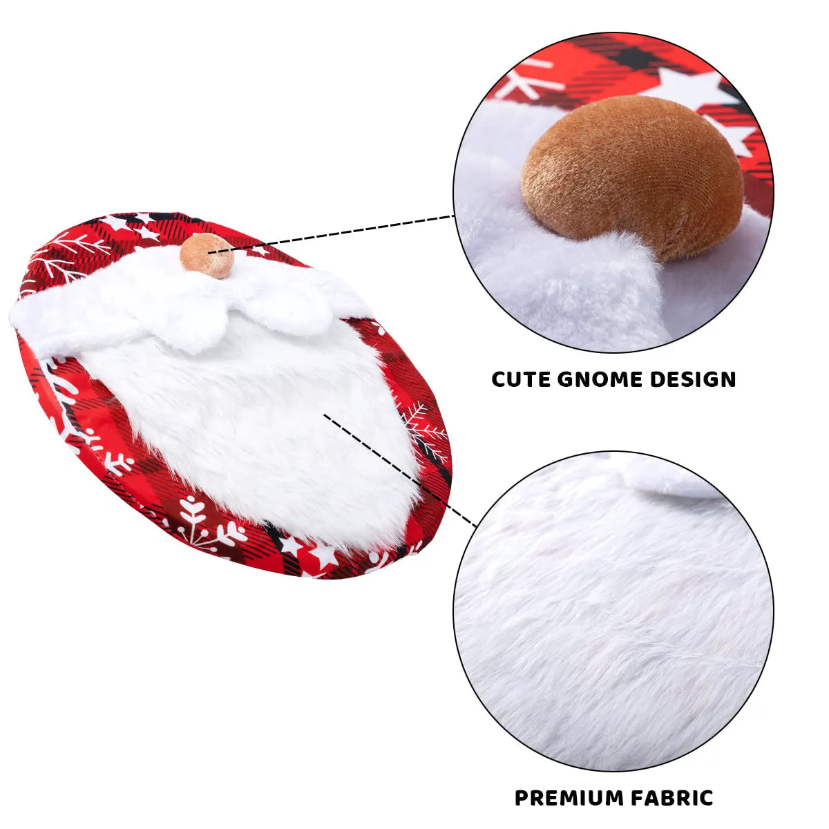 5-Pack Christmas Gnome Toilet Seat Cover