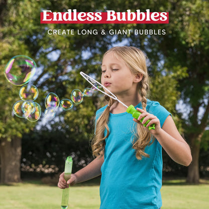 24 Bubble Wands (6 Colors)
