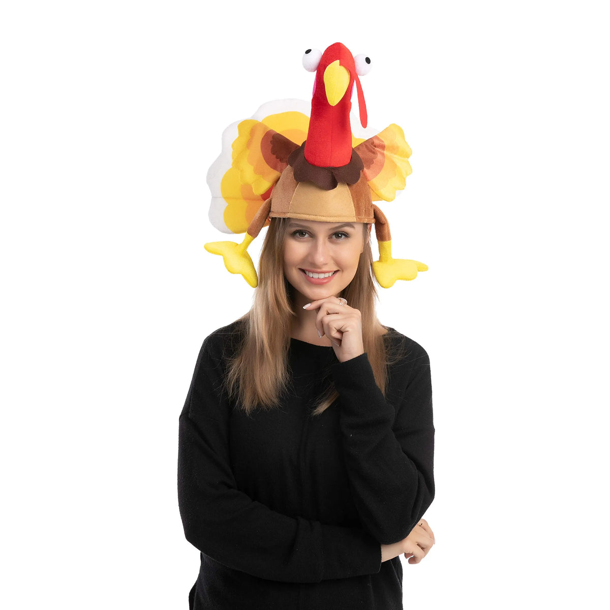 2 Pack Silly Turkey Sitting Hats