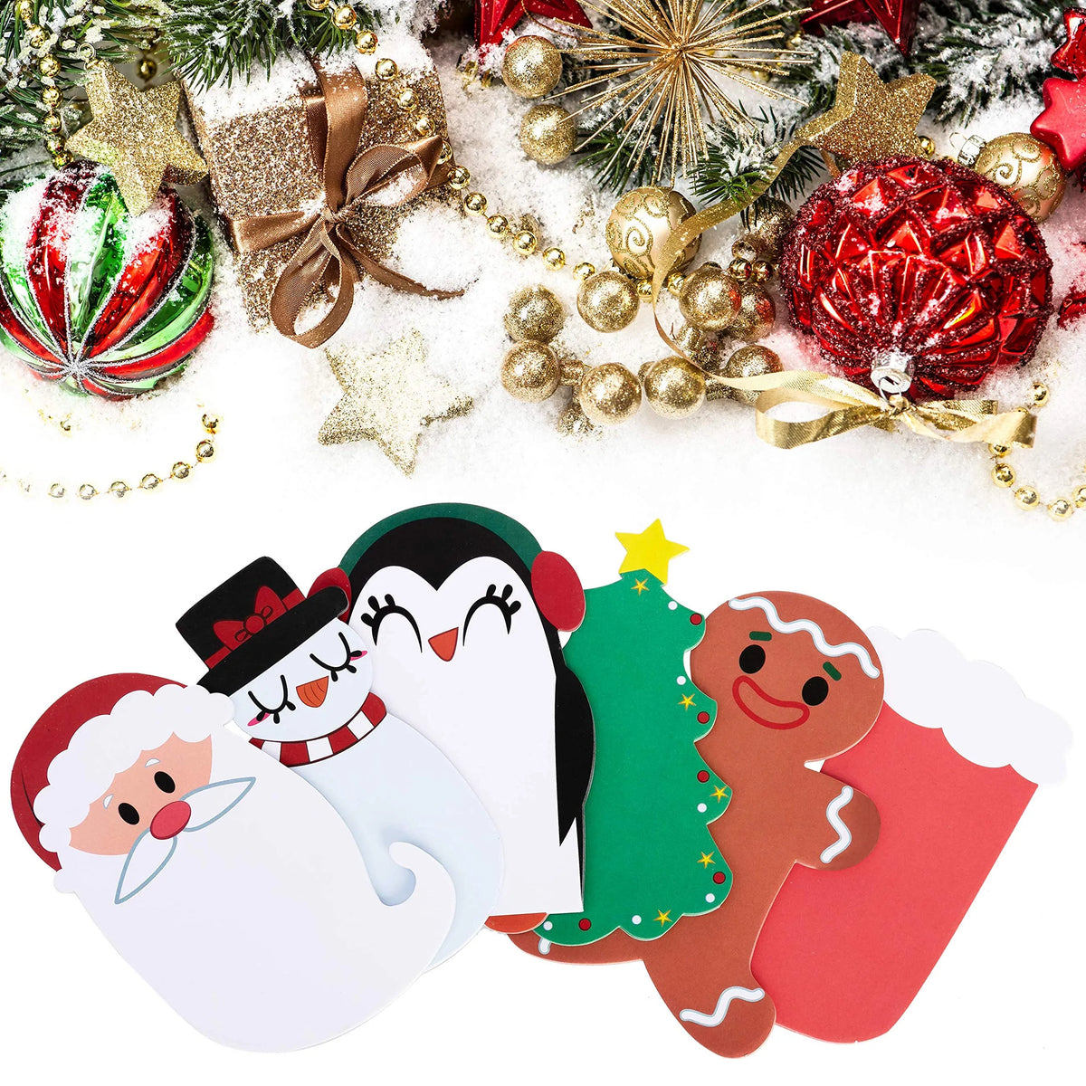 24-Pack Christmas Character Notepads